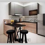 Kitchen Cabinets Desain Minimalis Finishing Kombinasi ID4975PT